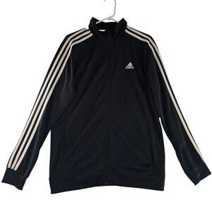 Adidas Zip Up Athletic Black/White Men's Size M